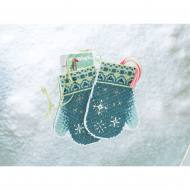 Набор для вышивания MILL HILL Варежки со снежинками 9х12 см
