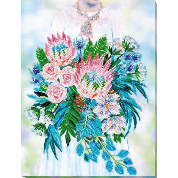 Набор для вышивания бисером АБРИС АРТ арт. AB-803 Особенный день 27х34 см