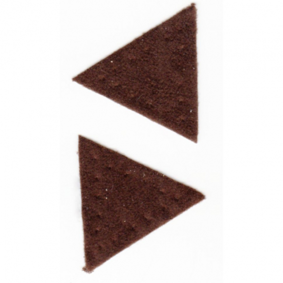 147089_Заплатка "Треугольник" искусственная замша, цвет коричневый 147089_Заплатка "Треугольник" искусственная замша, цвет коричневый