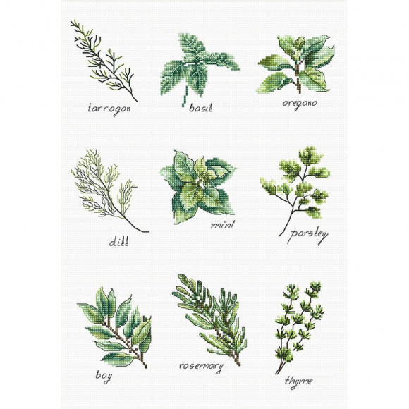 Набор для вышивания LUCA-S арт. B2345 Cпеции и травы 21,5х30,5 см