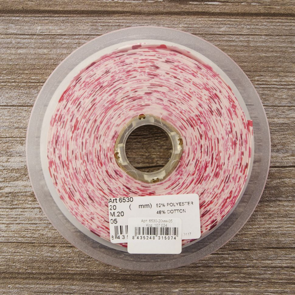 107024_Косая бейка с рисунком SAFISA арт. 6528, 20 мм, 20 м, цвет 05