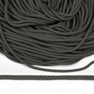 Шнур круглый полиэфир 05мм арт.1с-50/35 с наполнителем цв.041 т.серый уп.200м