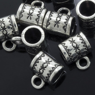 Бейл трубка арт.МБ.УТ2385 цв.античное серебро 11х8х6 мм 10шт