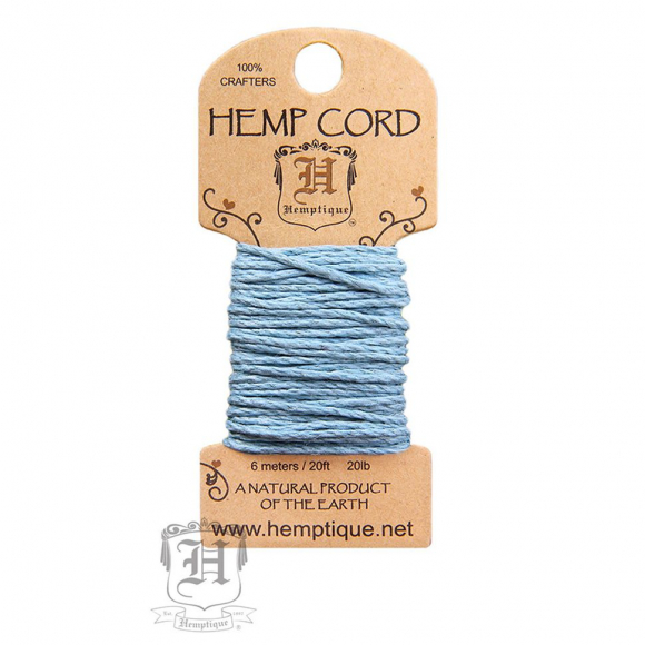 110988_Шнур HEMPTIQUE на мини-блистере #20 - 1 мм, 6 м