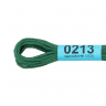 Нитки для вышивания Gamma мулине (0207-0819) 100% хлопок 24 x 8 м цв.0213 т.зелёный