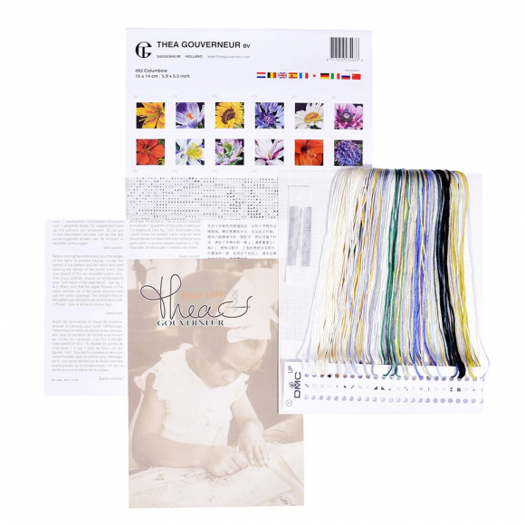 Набор для вышивания "Колумбина", канва аида 18 ct