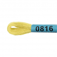 Нитки для вышивания Gamma мулине (0207-0819) 100% хлопок 24 x 8 м цв.0816 бл.оливковый