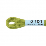 Нитки для вышивания Gamma мулине (3071-3172) 100% хлопок 24 x 8 м цв.3161 бл.хаки