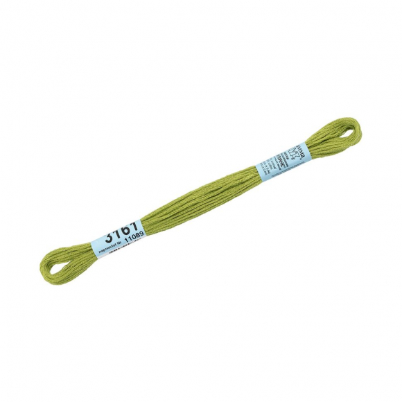 Нитки для вышивания Gamma мулине (3071-3172) 100% хлопок 24 x 8 м цв.3161 бл.хаки