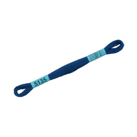 Нитки для вышивания Gamma мулине (3173-6115) 100% хлопок 24 x 8 м цв.5135 васильковый