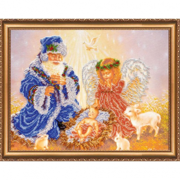 Набор для вышивания бисером АБРИС АРТ арт. AB-220 Тайна рождения 37,5х30 см Набор для вышивания бисером АБРИС АРТ арт. AB-220 Тайна рождения 37,5х30 см