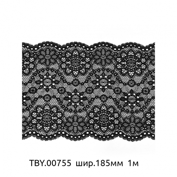 Набор эластичного кружева Kruzhevo №2 Черный