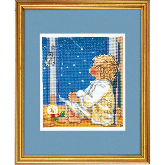 22559_Набор для вышивания "Мальчик смотрящий на звезды"