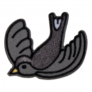 Термоаппликация "Серый голубь"