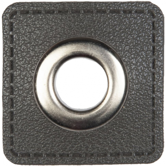 Люверс пришивной на патче HKM "Квадрат"