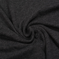 Ткань рибана  гл/крашеный, 215г/м?  95% хл 5%эласт  чулок 80-90см арт.ШН-215955-7 цв.антрацит рул.15-80м