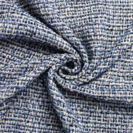 Ткань Твид Шанель 400 г кв.м 100% полиэстер шир.148 см арт.Р.19214.01 цв.01 мультиколор уп.25м