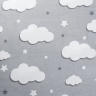 Ткань ранфорс Облака, арт.WH 2813-v03, 130г/м?,100% хлопок, шир.240см, цв.серый, уп.10м