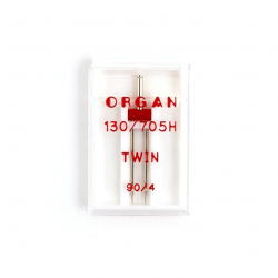 Иглы для бытовых швейных машин ORGAN двойные №90/4, уп.1 игла