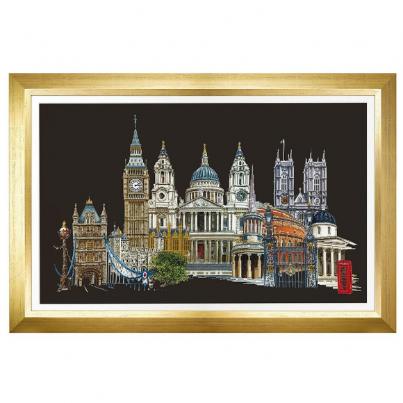 Набор для вышивания THEA GOUVERNEUR арт.470.05 Лондон 79х50 см Набор для вышивания THEA GOUVERNEUR арт.470.05 Лондон 79х50 см