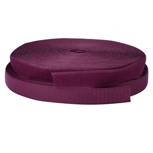 Лента липучка TBY пришивная кач.B шир.50мм цв.F173 ярк.сиреневый уп.25м (пара)