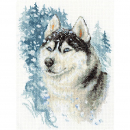Набор для вышивания PANNA арт. J-1156 Верный хаски 22,5х30 см