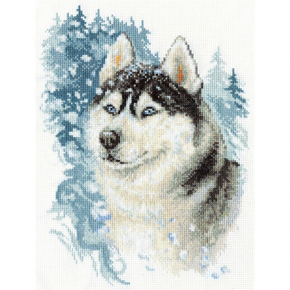 Набор для вышивания PANNA арт. J-1156 Верный хаски 22,5х30 см
