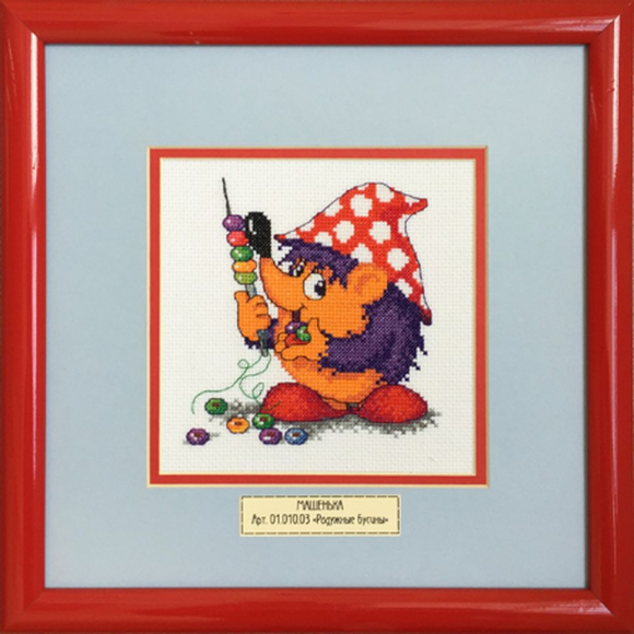 91097_Вышитая картина "Радужные бусины"