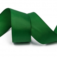 Лента Ideal репсовая в рубчик шир.38мм цв. 587 т.зеленый уп.27,42м