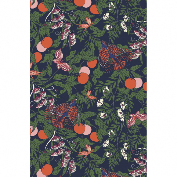 185763_Ежедневник "William Morris Inspiration (синяя с птицами)"