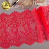 Кружево реснички KRUZHEVO арт.TBY A88 шир.160мм цв.2 ярко-розовый уп.3м