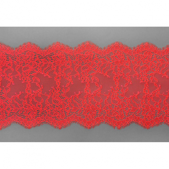 Кружево реснички KRUZHEVO арт.TBY A88 шир.160мм цв.2 ярко-розовый уп.3м