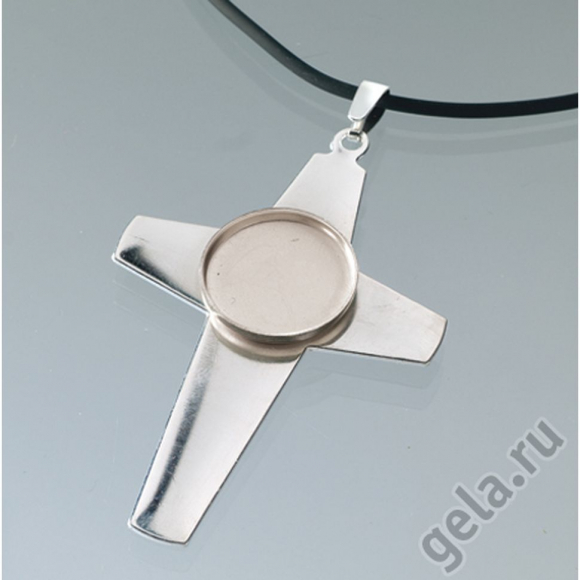 51167_Заготовка для изготовления кулона со шнурочком,крест