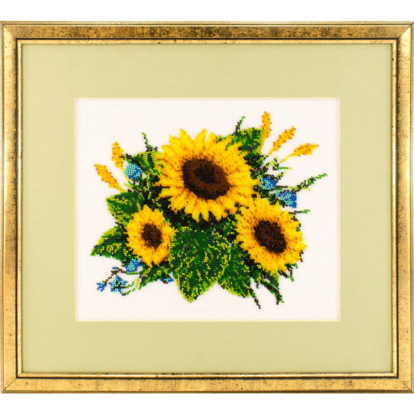 134893_Вышитая картина "Подсолнухи"
