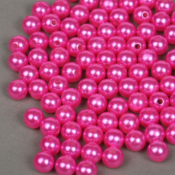 Бусины MAGIC 4 HOBBY круглые перламутр 10мм цв.096 яр.розовый уп.50г (96шт) Бусины MAGIC 4 HOBBY круглые перламутр 10мм цв.096 яр.розовый уп.50г (96шт)