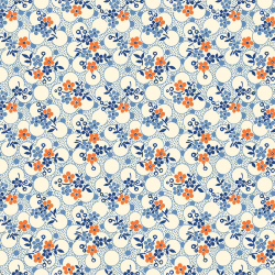 Ткань для пэчворка PEPPY Vintage 30'S Florals 4714 145 г/м? 100% хлопок цв.26647 BLU1 уп.50х55 см