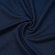 Ткань трикотаж Футер 2х нитка петля 70%пэ 25%вис 5%спан 220г 160см S196/S058 т.синий уп.3м