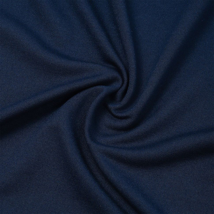 Ткань трикотаж Футер 2х нитка петля 70%пэ 25%вис 5%спан 220г 160см S196/S058 т.синий уп.3м