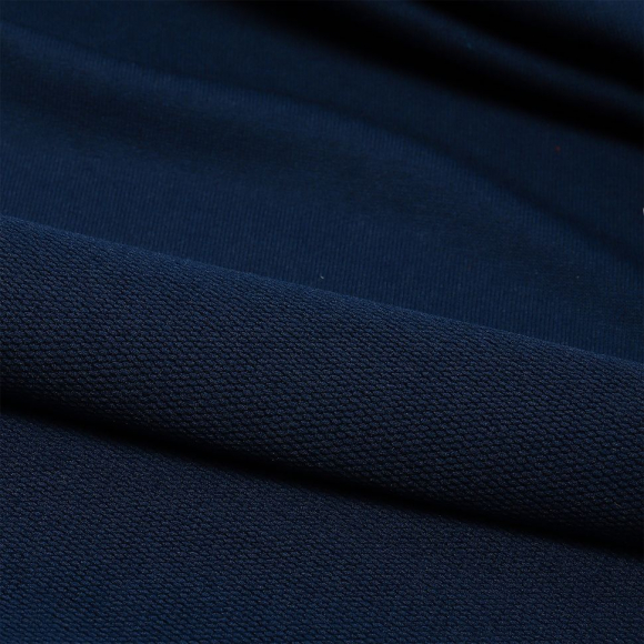 Ткань трикотаж Футер 2х нитка петля 70%пэ 25%вис 5%спан 220г 160см S196/S058 т.синий уп.3м