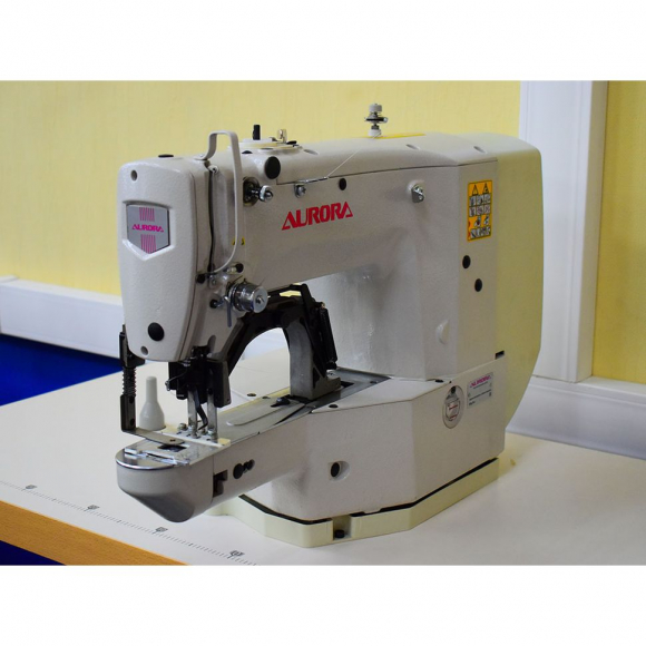 Автоматизированное решение для пришивания этикетки на базе закрепочной машины Aurora A-1908 (прямой привод)