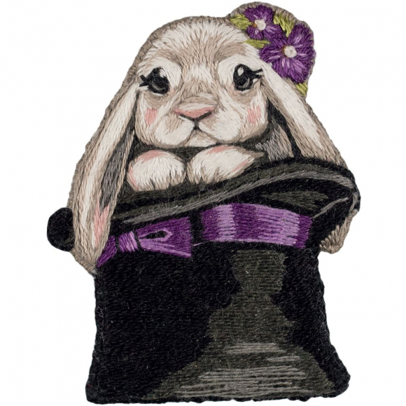 Набор для вышивания PANNA Живая картина арт. JK-2275 Брошь. Малыш-фокусник 6х5 см