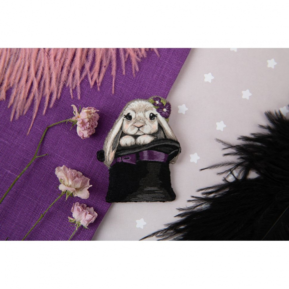 Набор для вышивания PANNA Живая картина арт. JK-2275 Брошь. Малыш-фокусник 6х5 см