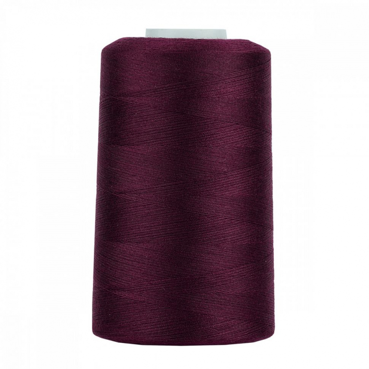 Нитки швейные 50/2 полиэстер 5000 ярд цв.186 бордовый MAX