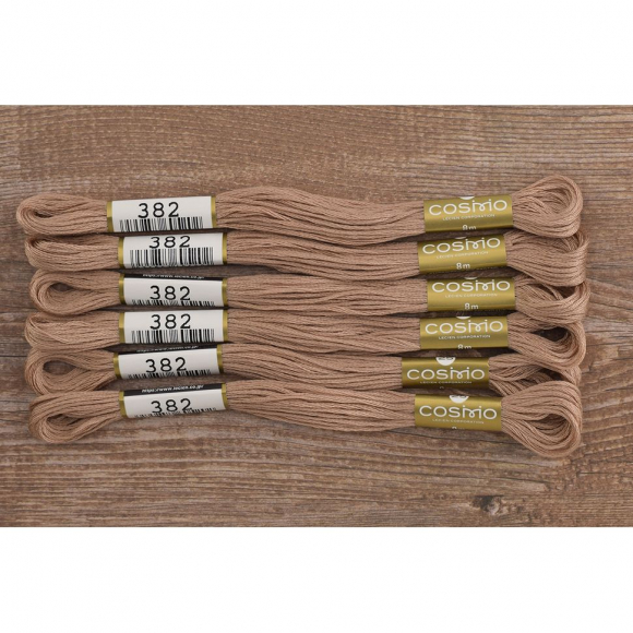 Мулине COSMO однотонный цвет 382 Мулине COSMO однотонный цвет 382