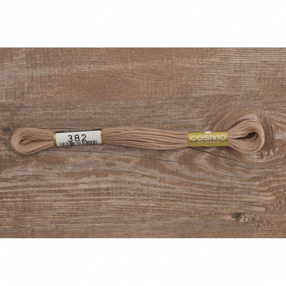 Мулине COSMO однотонный цвет 382 Мулине COSMO однотонный цвет 382