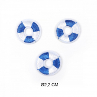 Термоаппликации вышитые арт. MG-S0789.3 Круг цв.2 ?2,2 см 20 шт