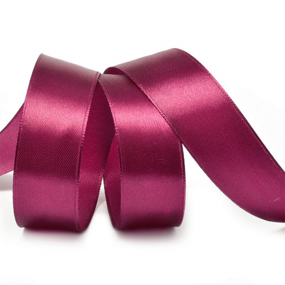 Лента атласная 20мм цв.3089 т.бордовый IDEAL уп.27,4 м