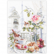 Набор для вышивания ЧУДЕСНАЯ ИГЛА PREMIUM арт.328-558 Парижское утро 30х40 см