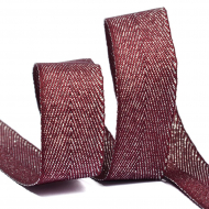 Тесьма киперная металлизированная 16 мм полиэстер арт.TBYT11 цв.S021 красный уп.22,85м Тесьма киперная металлизированная 16 мм полиэстер арт.TBYT11 цв.S021 красный уп.22,85м