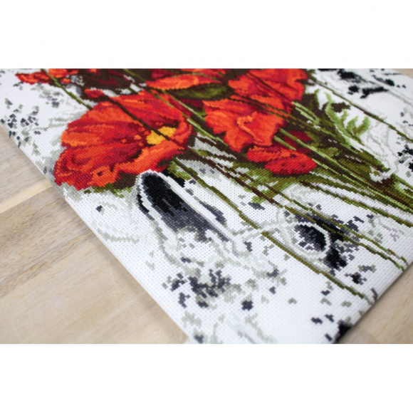 Набор для вышивания LUCA-S арт. B2375 Маки 25,5х37 см